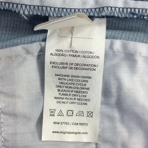 Penguin by Munsingwear Golf Shorts Men's Size 30 Blue Geometric Print Athleisure - Picture 7 of 11